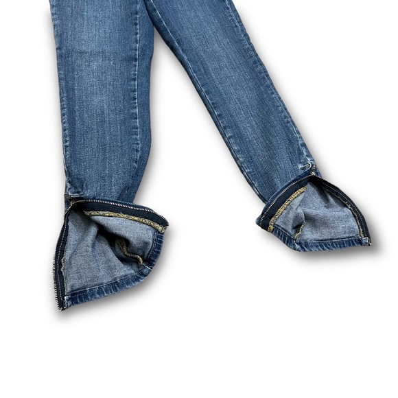 Pilcro and the Letterpress High Rise Skinny Jeans Blue Size 25 Measures 27x26 - Picture 3 of 8